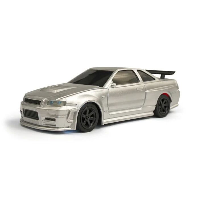 Jiabaile 2.4G RC Drift Car Nissan Skyline GT-R 1/43 Mini 4WD with Gyro – High-Speed Remote Control Car 15km/h